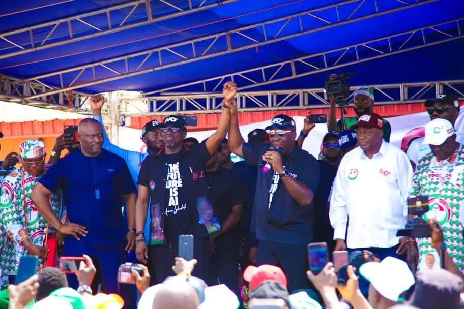 Governor Godwin Obaseki of Edo State has called on the people of the state to cast their votes for the Peoples Democratic Party (PDP) candidate, Asue Ighodalo, in the upcoming governorship election to e