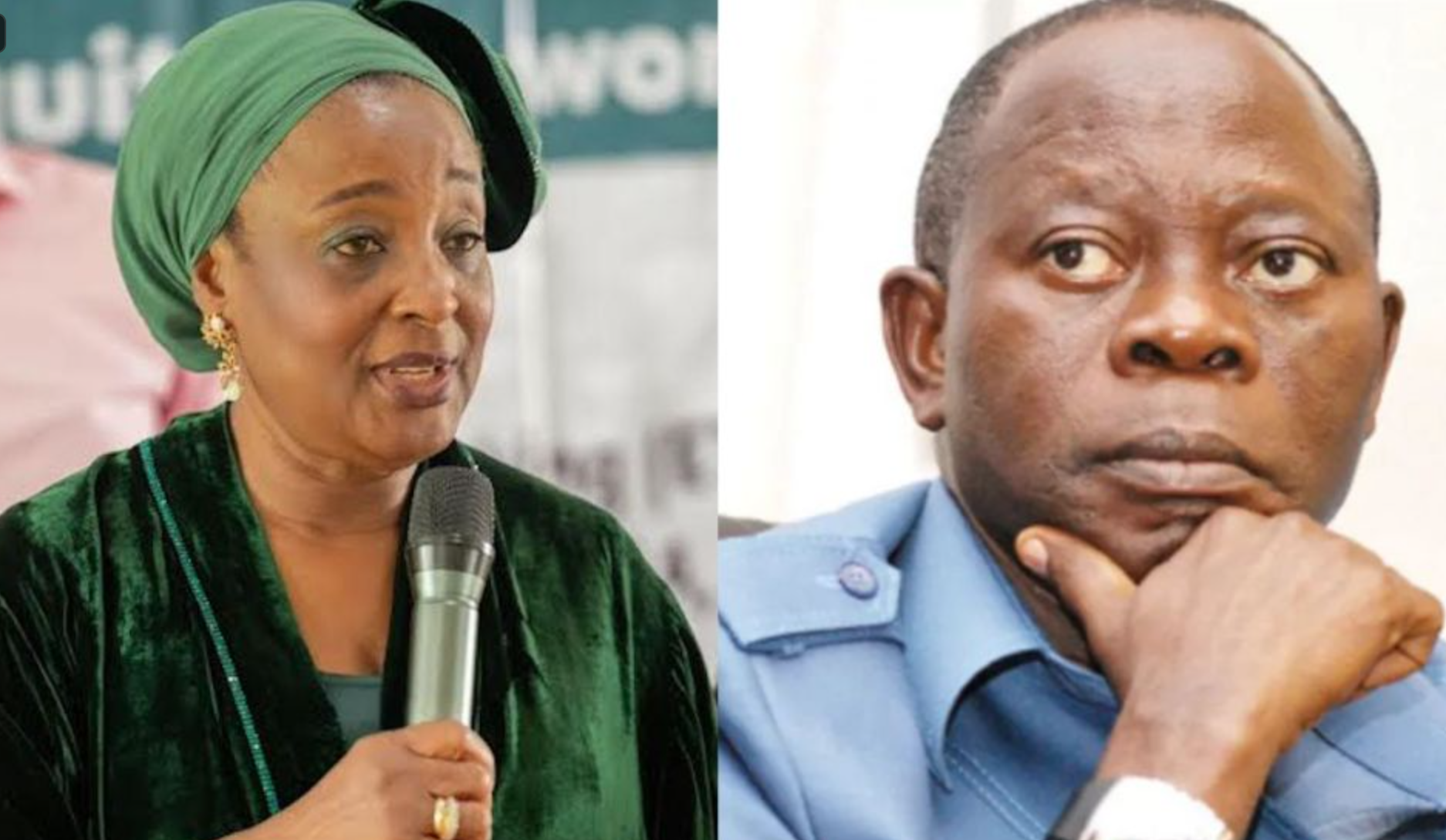 Betsy Obasekiand Sen. Adams Oshiomhole