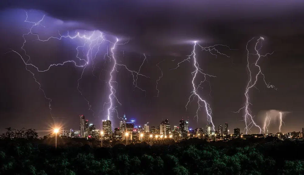 rain and thunderstorms