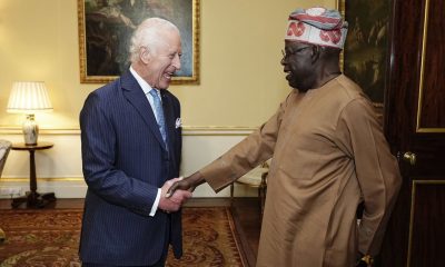 Tinubu received by His Majesty King Charles III at Buckingham Palace