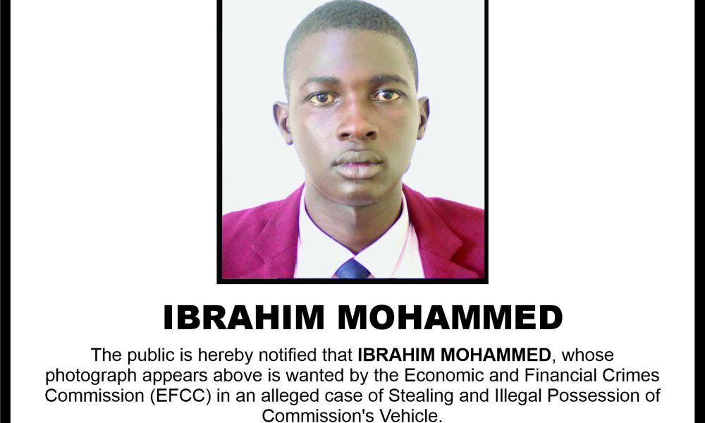 EFCC declares manhunt for Ibrahim