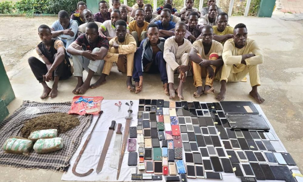 Arrested phone robbers in Kano