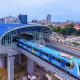 Lagos train, the Lagos Blue rail line on operation