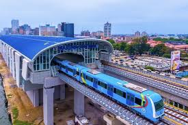 Lagos train, the Lagos Blue rail line on operation