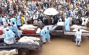 mass burial of 34 victims in Yobe