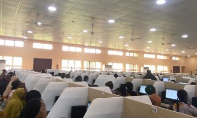 Candidate during exam, as Oyo State Primary Health Care Board (OYSPHCB)