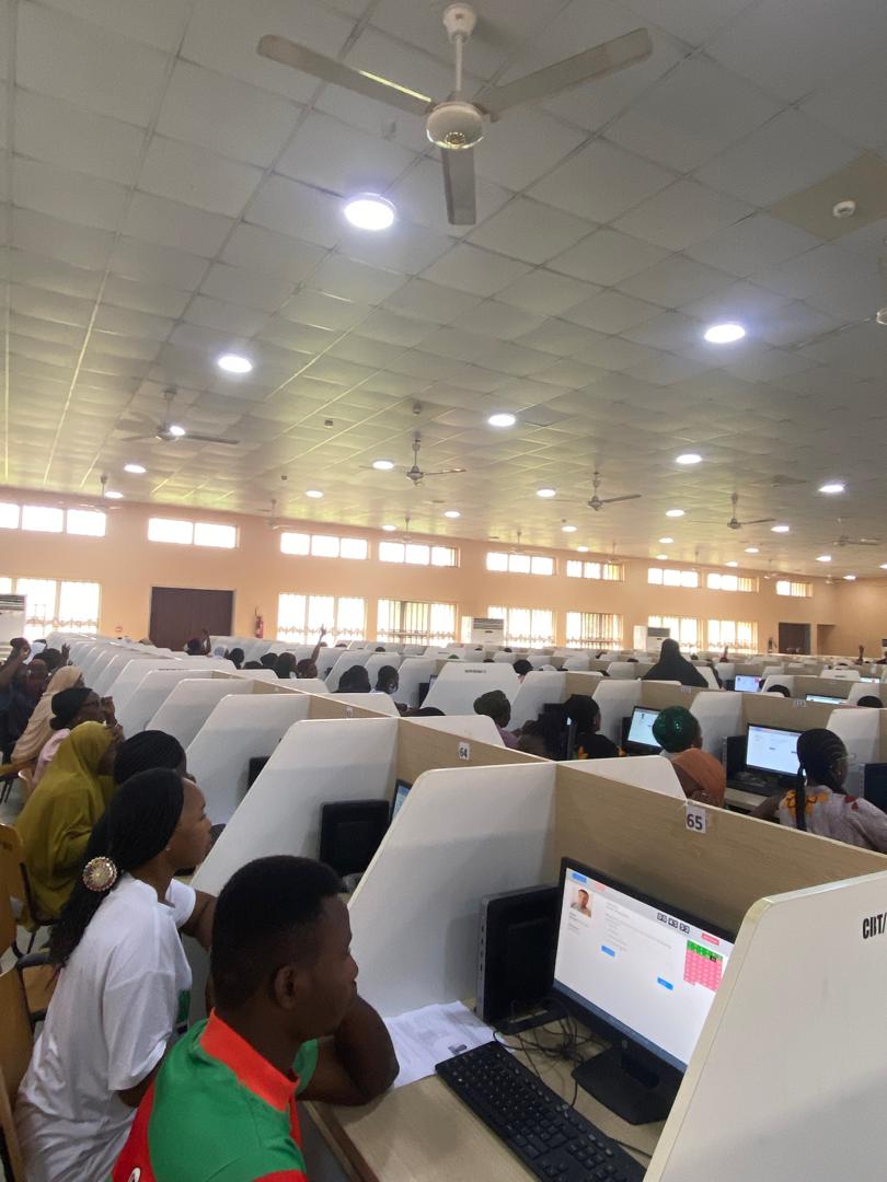 Candidate during exam, as Oyo State Primary Health Care Board (OYSPHCB)