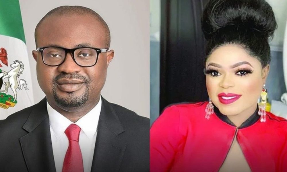 Interior Minister, Tunji Ojo and Bobrisky