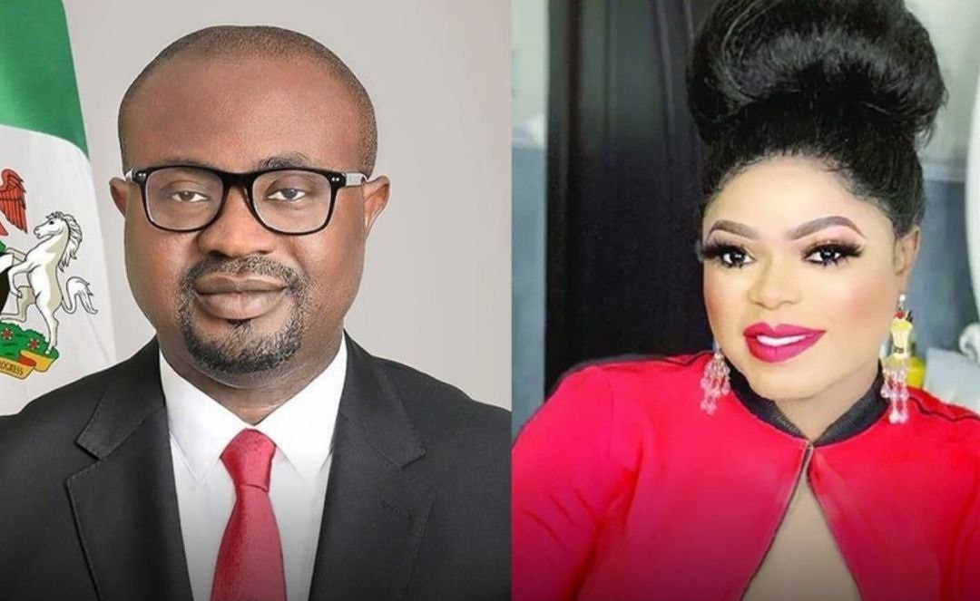 Interior Minister, Tunji Ojo and Bobrisky