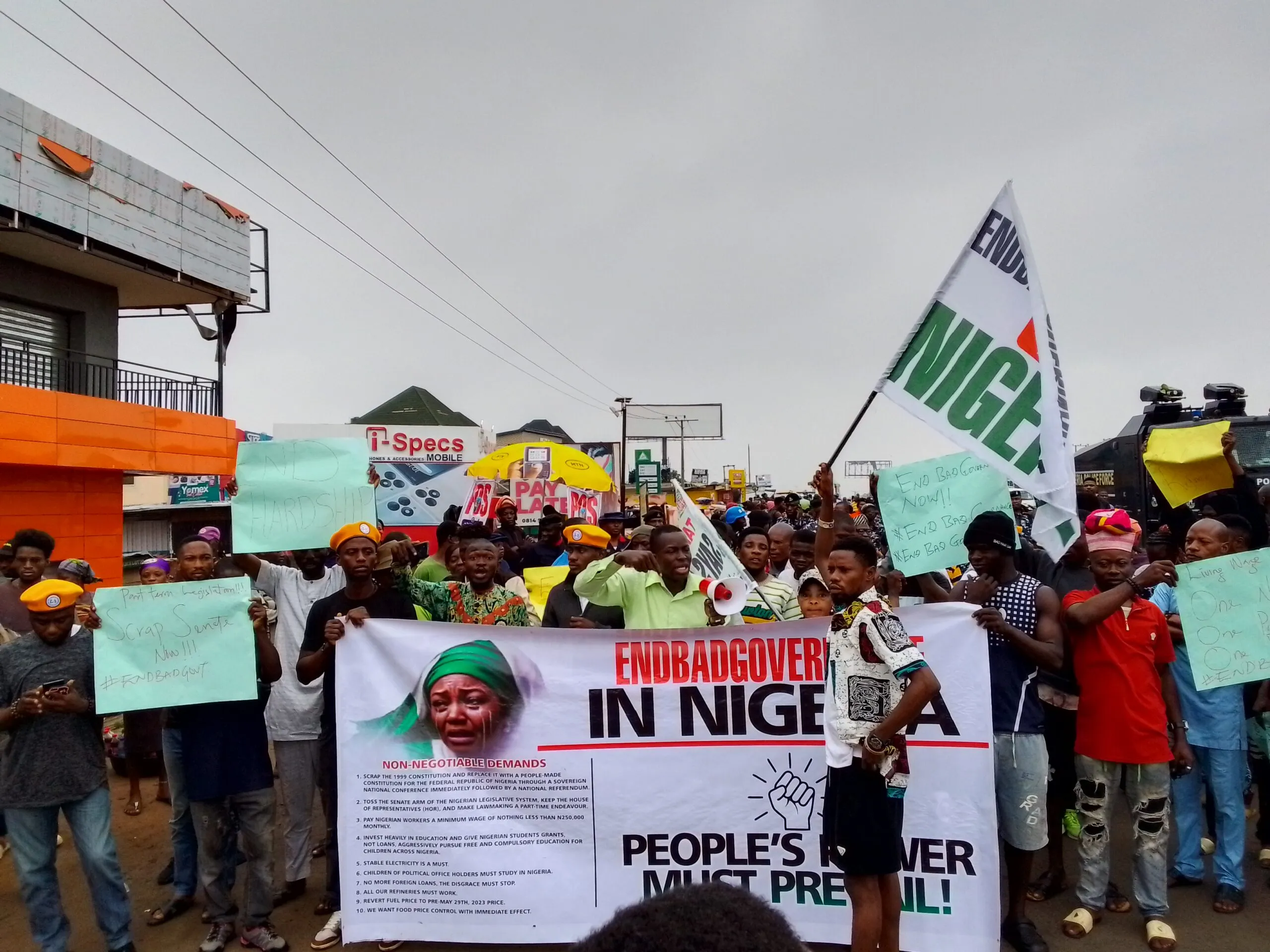 EndBadGovernance-protesters-in-Ibadan-Oyo-State