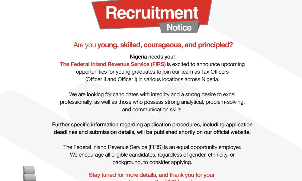 FIRS recruitment notice