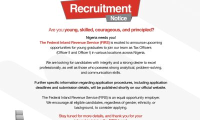 FIRS recruitment notice