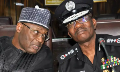 INEC chairman Mahmood Yakubu and Inspector General of Police, Kayode Egbetokun