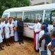 Grimard College of Nursing Sciences, Anyigba, receives 32-seater bus from Obi