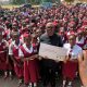 Presentation of N15m cheque to secondary school