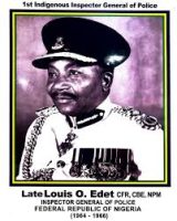 Louis Edet, first indigenous Inspector General of Police