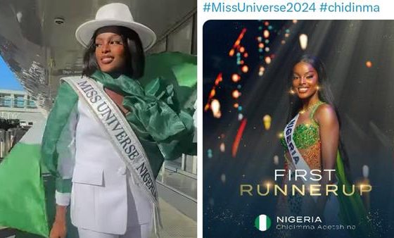 Chidinma at Miss Universe pageant