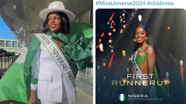 Chidinma at Miss Universe pageant