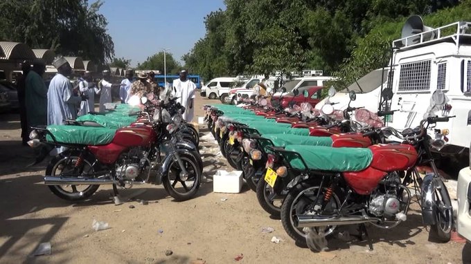 18 motorcycles for military in Damboa LGA