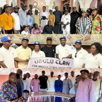 Sen Nwoko having consultation with constituents in Delta 