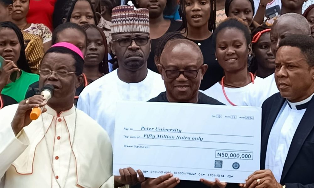 Obi donates N50m to Peter University