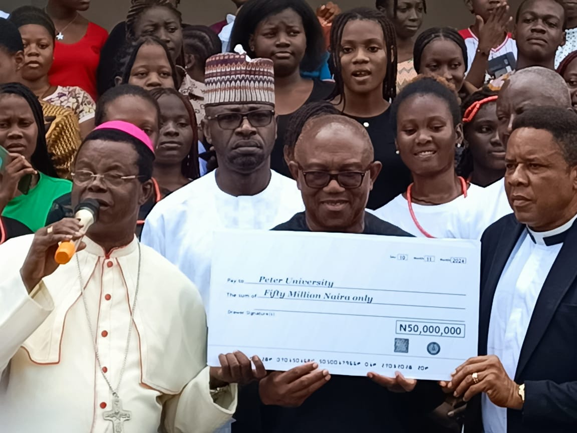 Obi donates N50m to Peter University