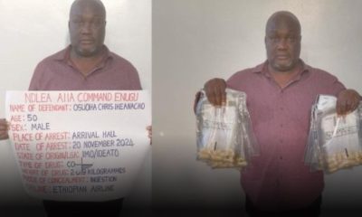 NDLEA nabs 50-year-old businessman with 90 wraps of cocaine