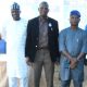 The NAN MD, Ali M. Ali, middle, Mr Mufutau Ojo, new EIC, left and Mr Ephraims Sheyin, right.