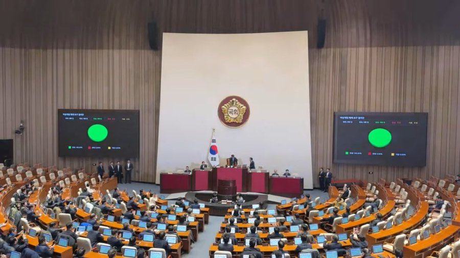 South Korea Parliament blocks martial law