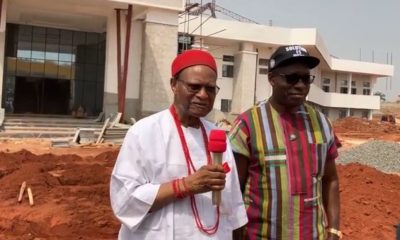 Anyaoku visiting Soludo at Government House