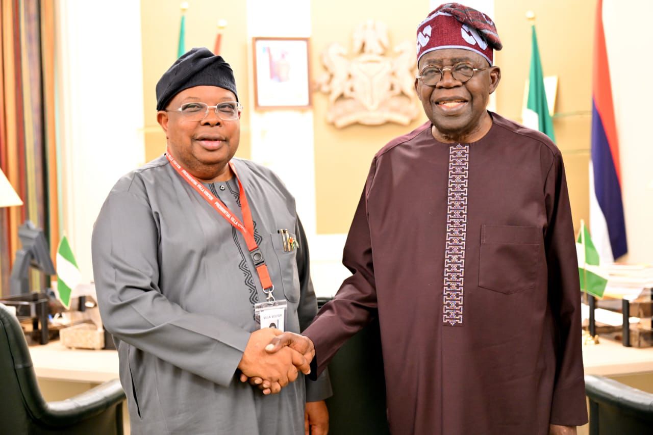 DG, NCSP, Tegbe with President Tinubu Pix