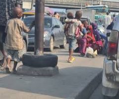 Lagos Street Children, a moving shadow