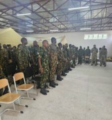Participants of the Combat Life Saver Course for Special Forces and Regiment personnel at the Nigerian Air Force School of Medical Sciences and Aviation Medicine Kaduna on Monday