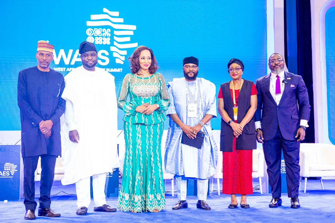 L-R: Yusuf Ibrahim Bako, International Relations and Diplomacy Department, Baze University; John Olajide, Chairman of Corporate Council for Africa; Bianca Odumegwu-Ojukwu, Minister of State, Ministry of Foreign Affairs, Nigeria; Nurrudeen Lawal Danmusa, Chairman, Constrix Limited; Obioma Asuzu, Country Economist at the Islamic Development Bank; and Tayo Aduloju, CEO, Nigerian Economic Summit Group (NESG) at the West Africa Economic Summit