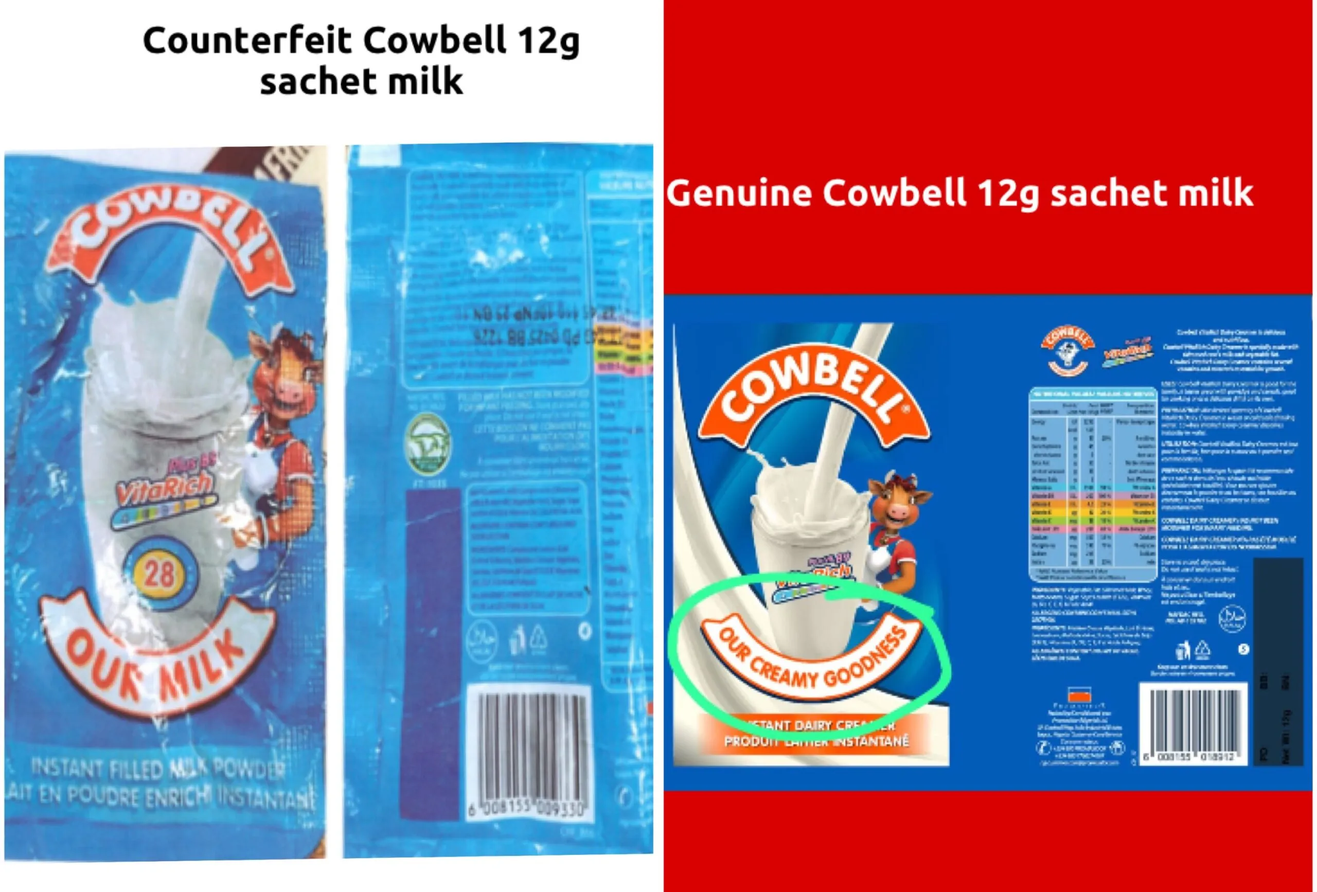 NAFDAC issues safety alert over counterfeit Cowbell milk in circulation