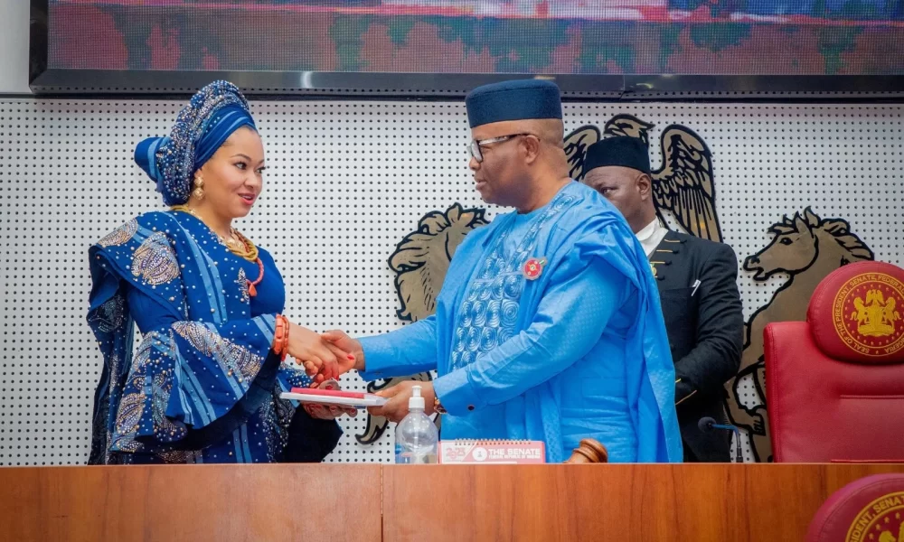 Akpabio breaks silence on Natasha Akpoti-Uduaghan suspension