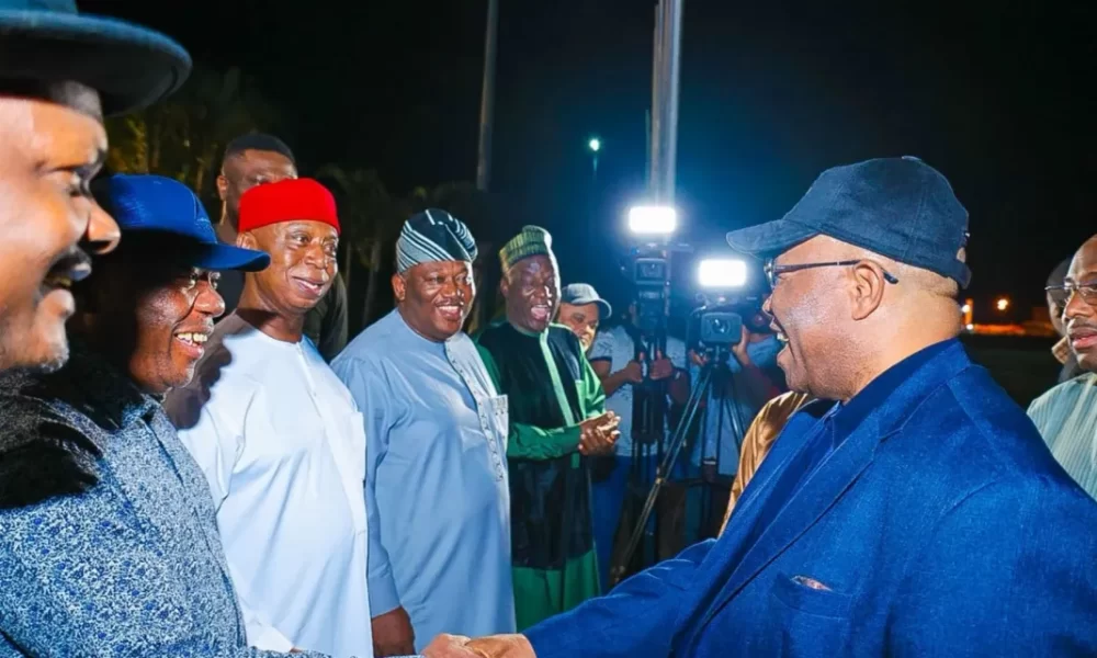 Akpabio returns from London, debunks illness rumours