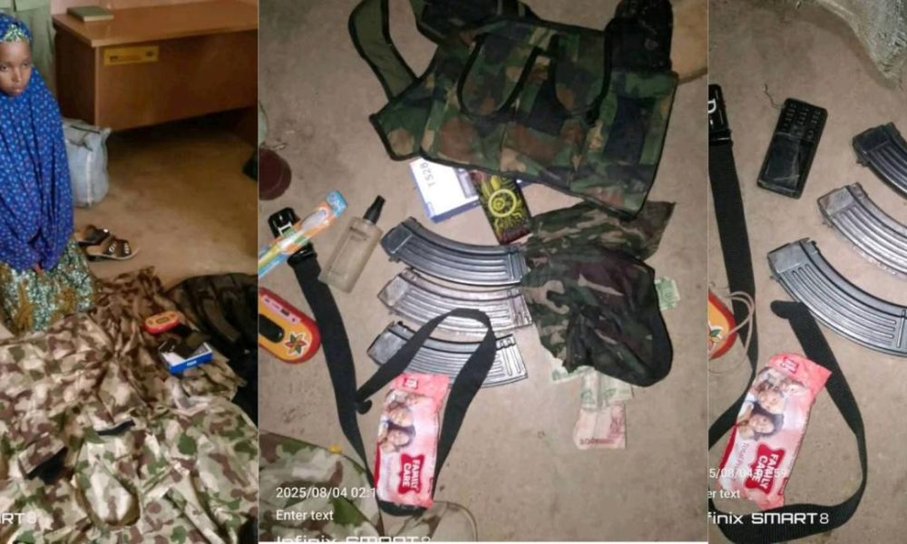 Woman arrested in Katsina with military gear, loaded magazines hidden in luggage