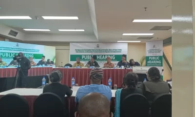 Panel members at the ongoing 3rd public hearing on alleged corruption and other violations against the Nigerian Correctional Service, on Tuesday in Abuja.