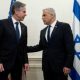 Israeli Opposition Leader Yair Lapid and Prime Minister Benjamin Ntanyahu