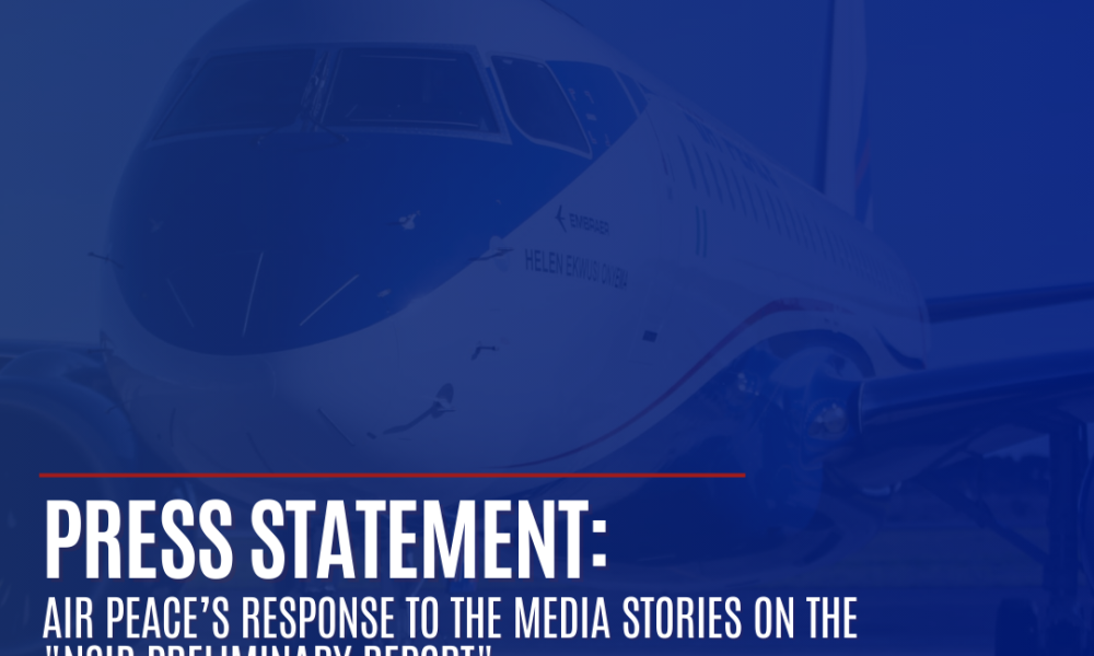 Air Peace Refutes NSIB Report Alleging Drug, Alcohol Use