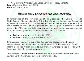 edo state ministry of education teachers