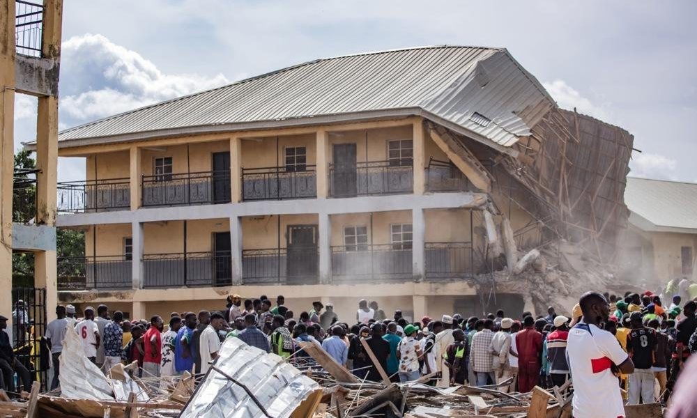 Public school building collapses in Ikorodu, Lagos as students attend classes