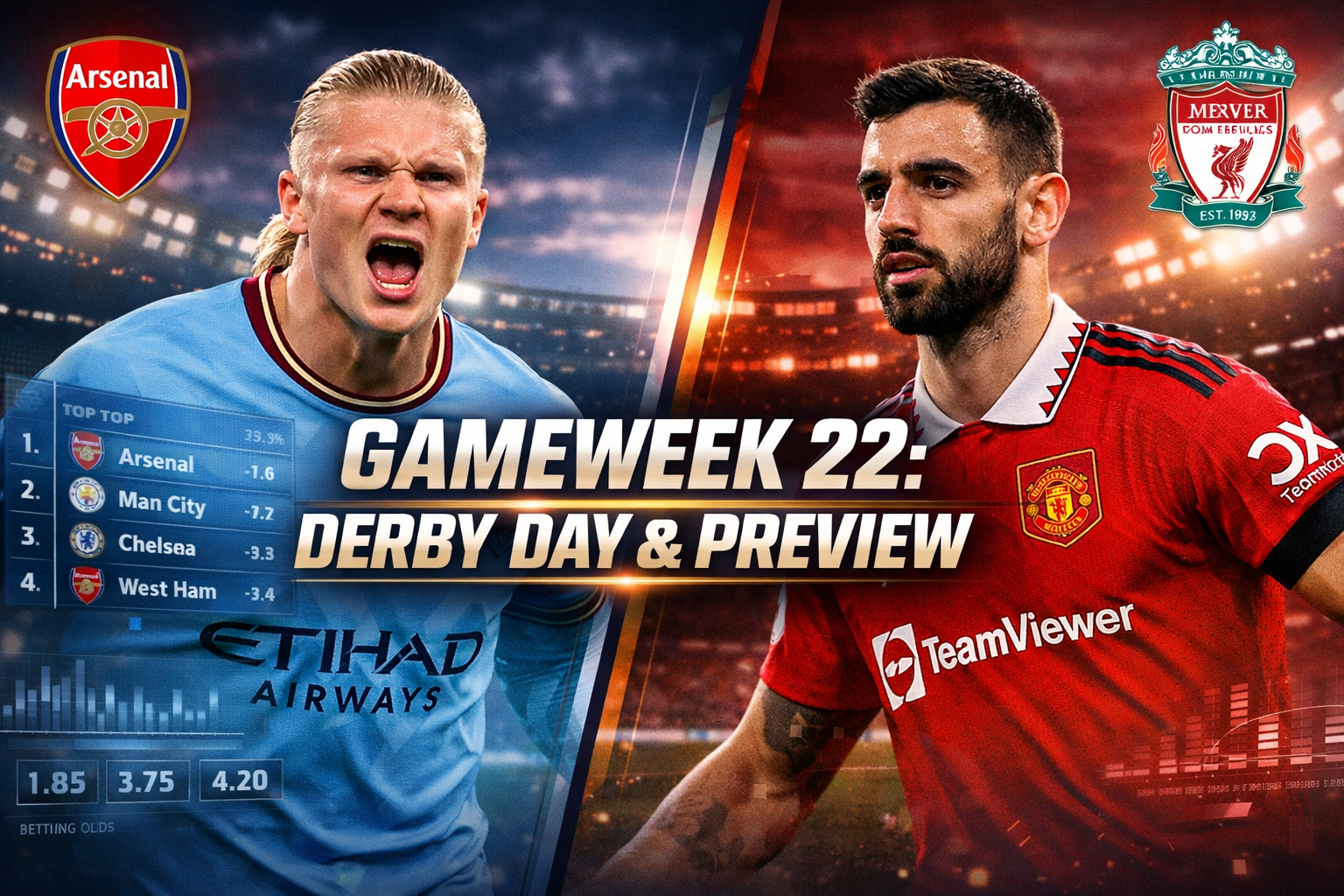 Premier League game week 22 begins with Manchester derby as title race intensifies