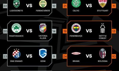 UEL Play-offs: Ola Aina's Nottingham Forest draw Fenerbahçe, Iheanacho's Celtic Face Stuttgart