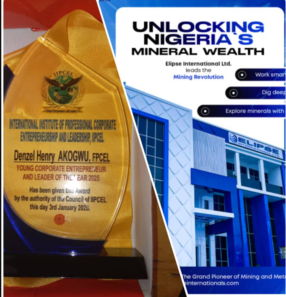Nigeria’s top Mining guru Akogwu, honoured with Young Leader Award 2025