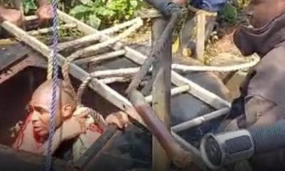 Lagos firefighters rescue 84-year-old man from 140-foot well in suspected suicide attempt