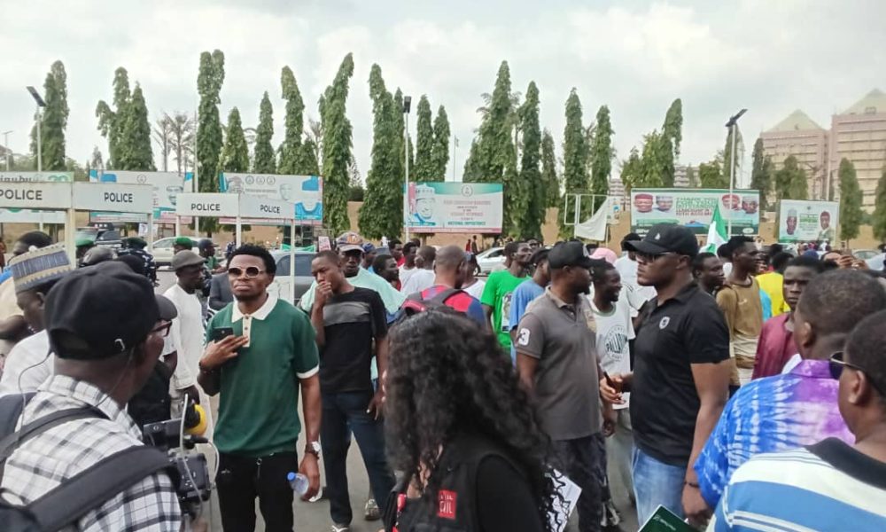 Protesters storm National Assembly, demand real-time upload of election results