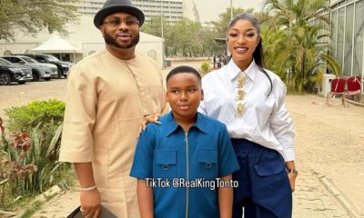 Tonto Dikeh reunites son with Churchill after decade-long split