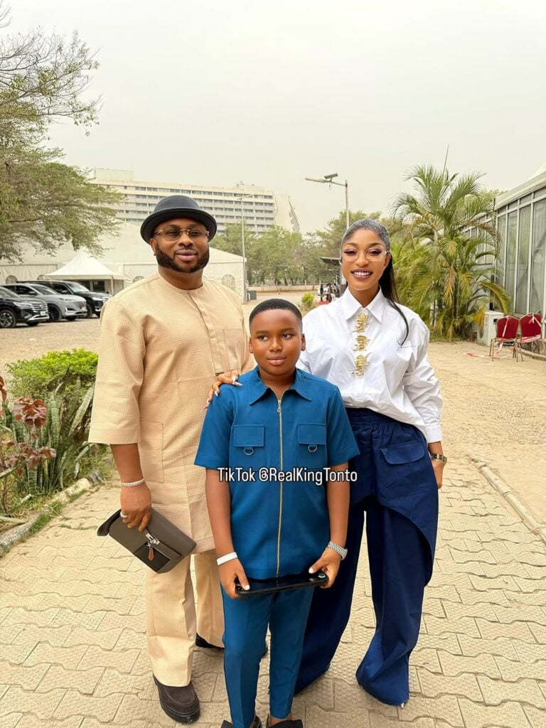 Tonto Dikeh reunites son with Churchill after decade-long split